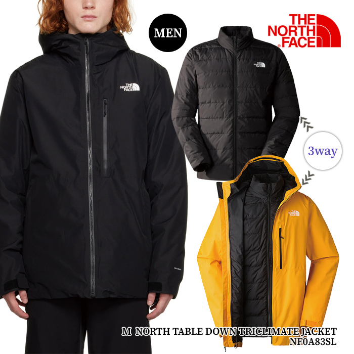 THE NORTH FACE M NORTH TABLE DOWN TRICLIMATE JACKET ／ ノース